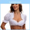 Das Münchner Oktoberfest Kostüm Weißes Polyester Traditionelles Kleid Für Damen