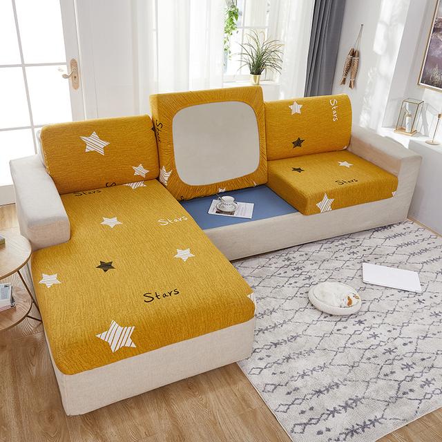 

Fashion Elastic Sofa Cover Universal Size Washable Couch Slipcover Home Decoration Renovation Pillow Cover Size S1--1 PC