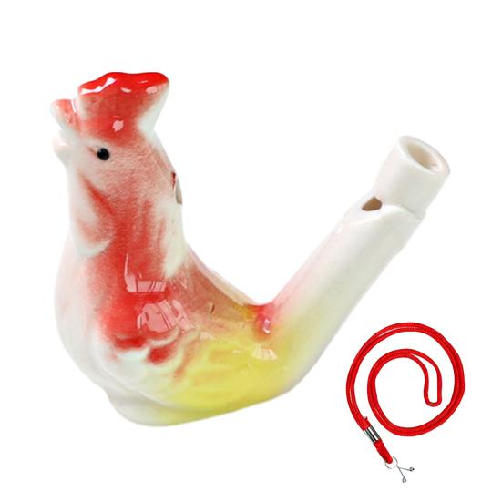 Mini Keramik Wasservogel Pfeife Niedliche Chinesische Tierkreiszeichen Tiere Geräuschmacher mit Aufhängeschnur Nachahmung Vogelruf Pfeife Kinderspielzeug für die Badewanne
