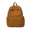 Schoolbag Retro Backpack Lightweight Casual Breast Bag Niche Design Solid Color Versatile Shoulder Bag Commuter Travel Backpack