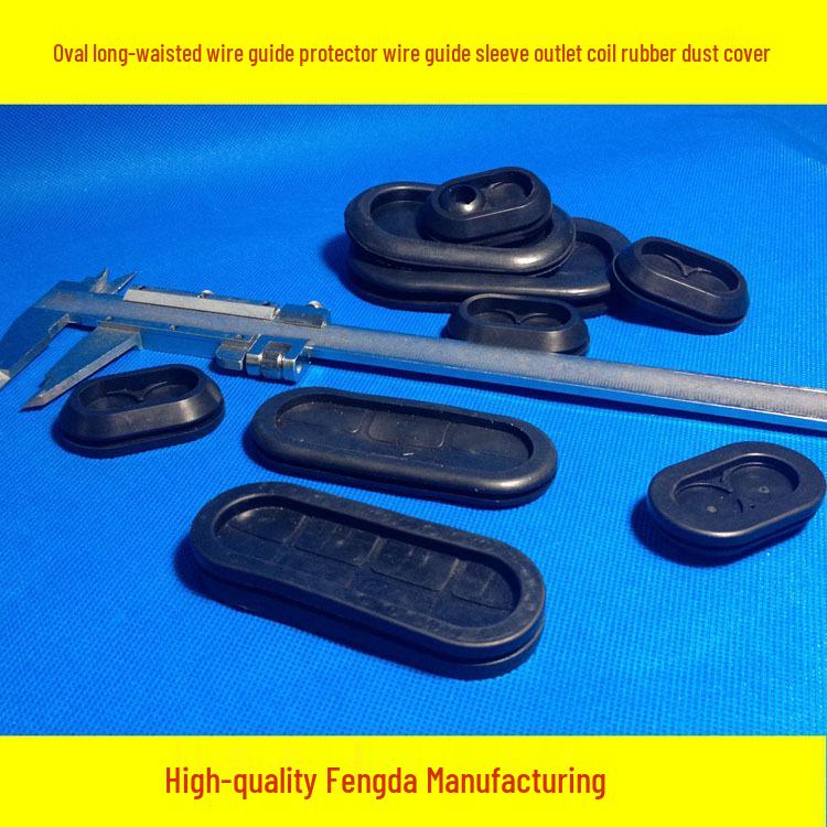 Rubber Oval Grommet Cable Entry Seal - Dustproof Protective Cover 19*35