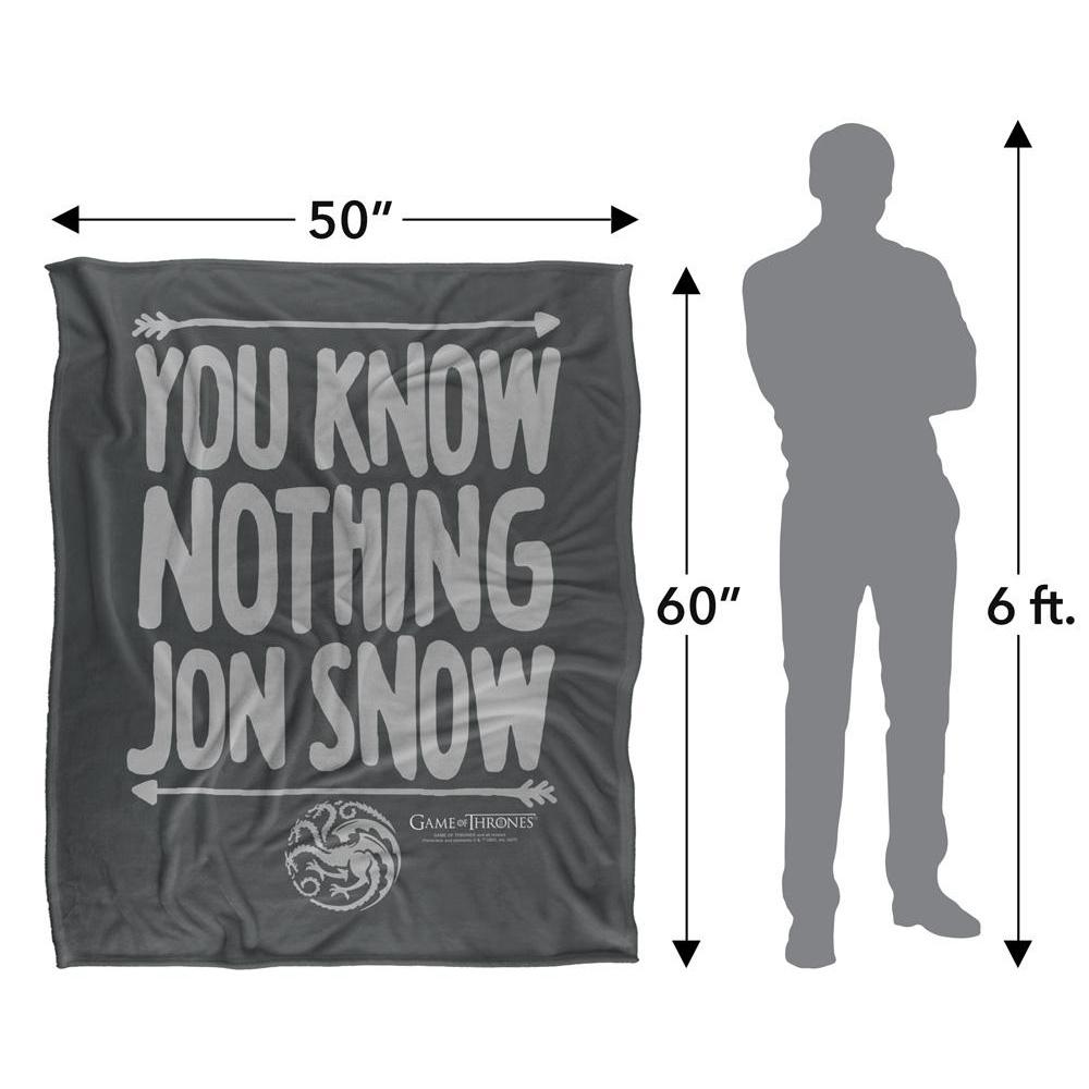 Game Of Thrones You Know Nothing Blanket