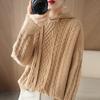 Women Knitted Hoodie Sweater MODERN NEW SAGA Winter Thick Knitted Pullover Sweatshirt Autumn Cashmere Wool Sweaters Female Jumper