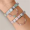Flowers Moon Star Butterfly Heart Zircon Tassel Chain Italian Charm Links Fit 9mm Bracelet Stainless Steel DIY Jewelry Making