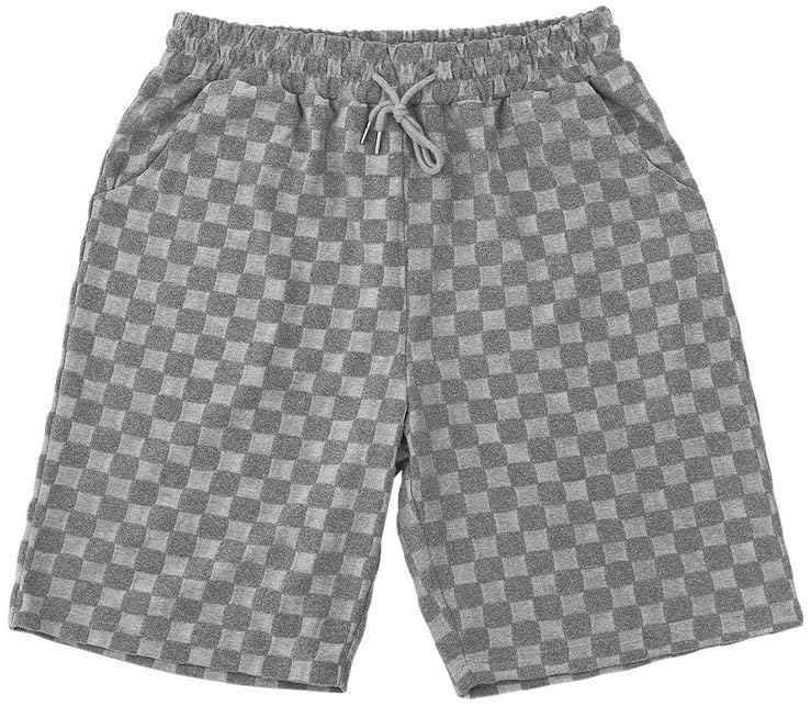 Stilvolles Set Oberteil und kurze lässige Crew Hüft-Crew grau grau [Aspersio] oben, unten, Ärmel, Shorts, B-Stil, Jersey, Kleidung, Herren-Training, T-Shirt,