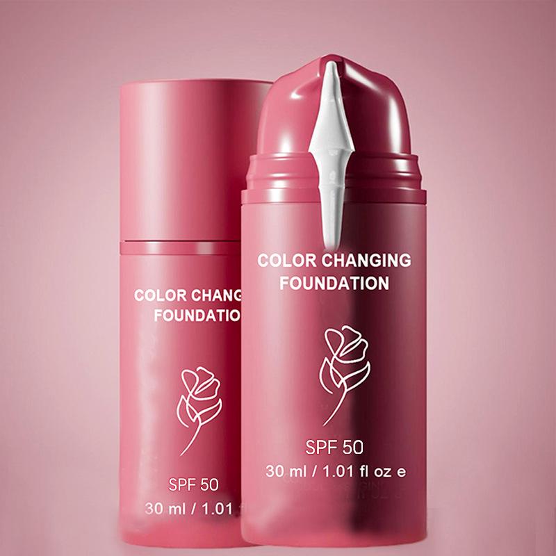 Red Can Color-Changing Foundation with English Packaging - In Stock