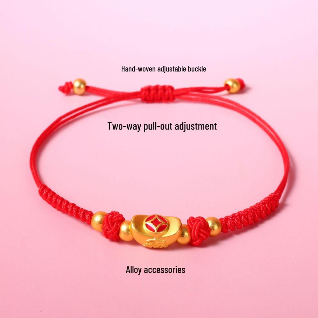 2026 Year of the Horse Bracelet: Handmade Red Rope Woven Jewelry - New Year Gift