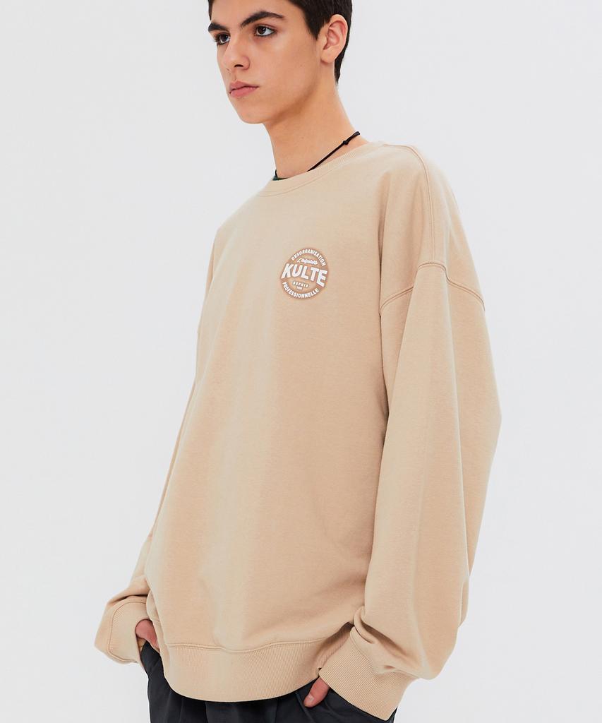 KULTE Soft Circle Sketch Crewneck L.Beige