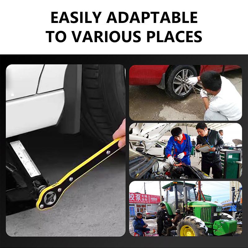 1PC Auto Cricchetto a forbice Cricchetto a cricchetto per risparmiare lavoro Chiave a cricchetto per forbici Pneumatico per garage Chiave a forcella Maniglia Chiave a forcella per risparmiare lavoro