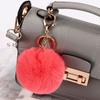 DIY Imitation Rabbit Fur Ball Pendant 8cm Solid Color Bag Pendant Hanging Decoration Fluffy Ball Keychain Woman