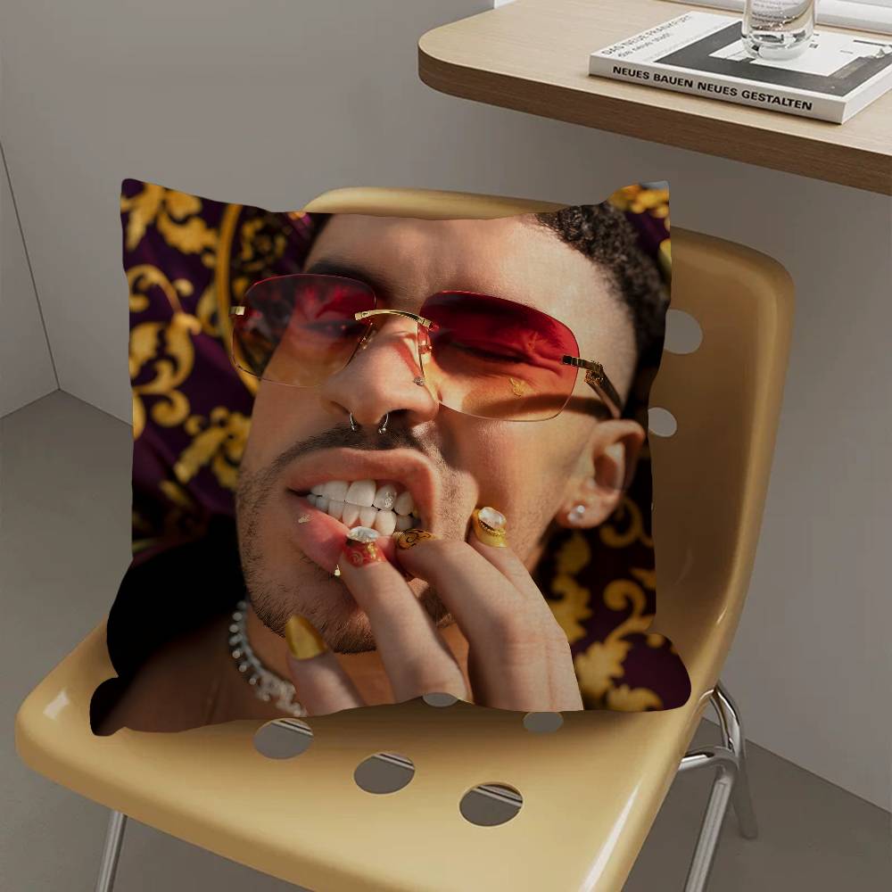 Singer Bad Bunny Pillow Anime Pillow Sofa Bed Head Pillow Cover Cushion Cover x cm Fashion
