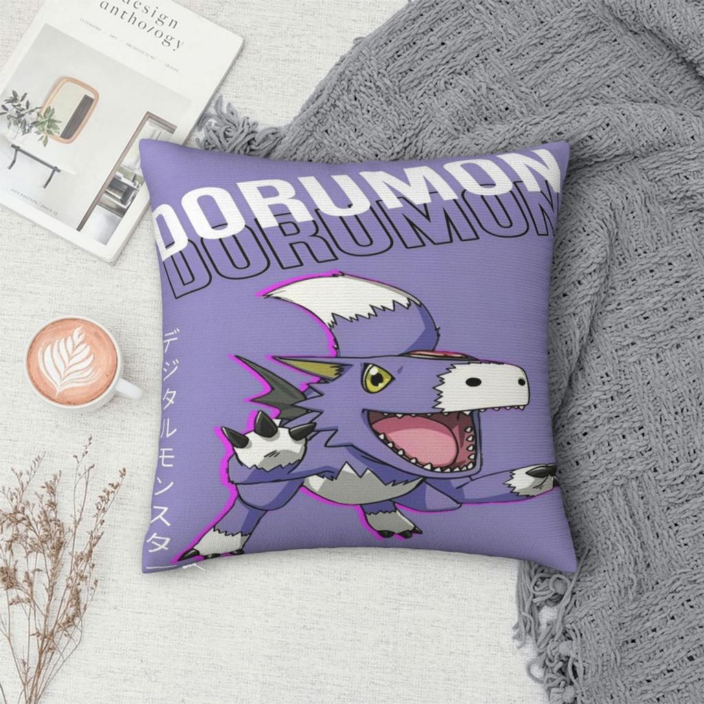 Trendy Seat Digital Monster Digimon Decor Pillowcase Stuff Pillow Cover Square Multi-Size