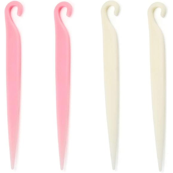 4 Pack Cake Stripping Knife Scraper Cookie Demoulding Knives Release Cakes from Metal Pans Plastic Butter Cream Scrapers for DIY Baking Bakeware