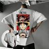 2026 New One Piece Luffy Zoro T Shirt Men's Clothing Women Anime Graphic Tee Y2k Summer Trendy Casual Tops Streetwear