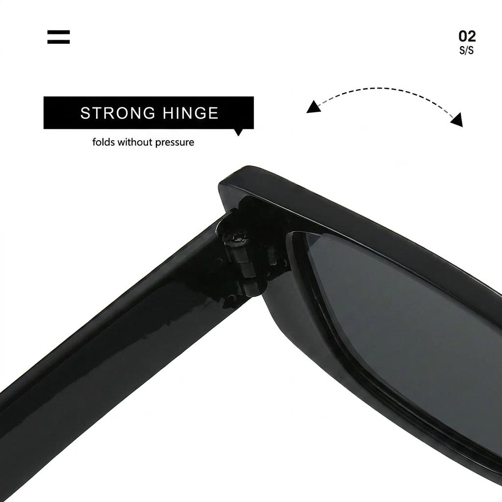 Retro Cat Eye Square Sunglasses Uv380 Protection Unisex Lightweight Sunglasses For Men Women Outdoor Driving Fashion Wear