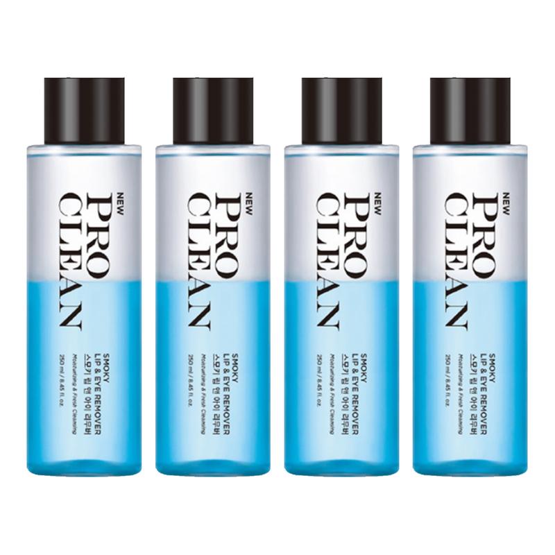Tony Moly Pro Clean Smoky Lip & Eye Remover, 250ml, 4 pcs