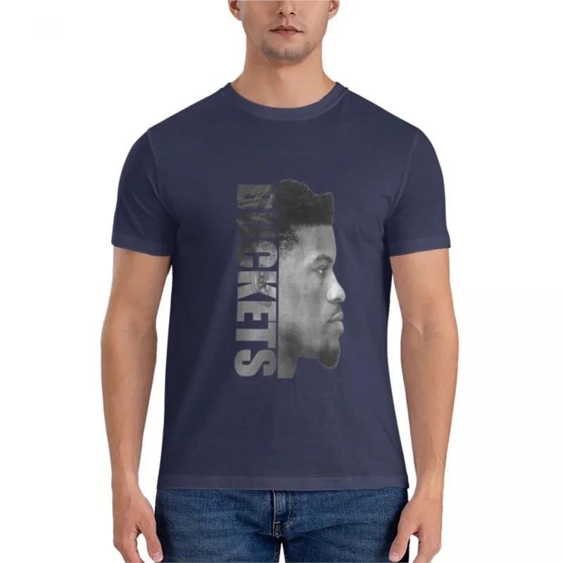 Jimmy Buckets Butler - Schwarz / Weiß Eng anliegendes T-Shirt T-Shirts Oversize-T-Shirt Süße Kleidung Personalisierte T-Shirts