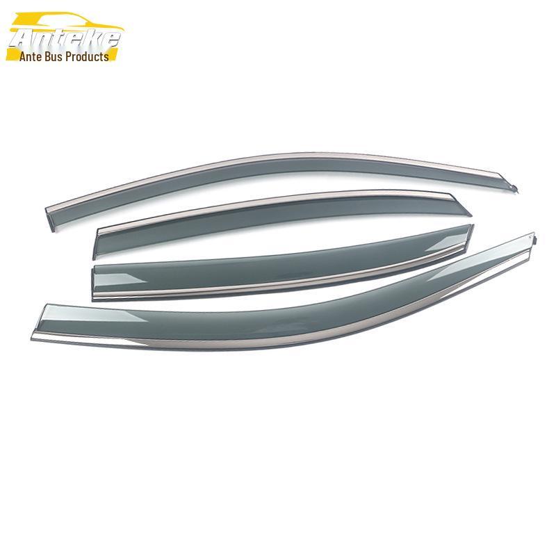 3D Stainless Steel Rain Guards & Sun Visor Trim for 11-17 Passat