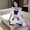 Sexy Sailor Uniform Extremely Erotic Cute High School Maid Style Popular Cosplay Uniform [LIKENNY] Cosplay, See-Through, Miniskirt, Uniform,