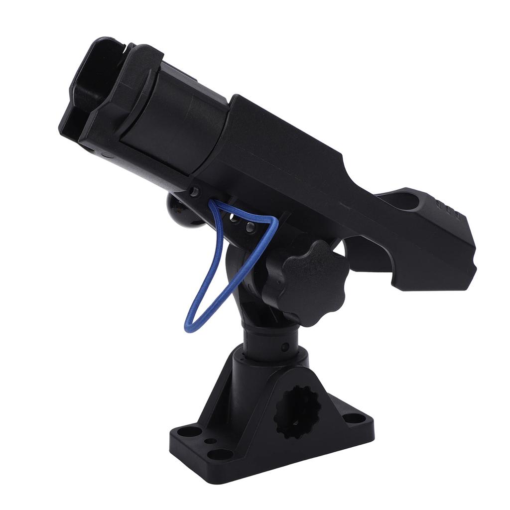 Boat Fishing Rod Holder Side Deck Mount 360 Degrees Rotatable Pole Holder for Kayak Boat with Anti Lost Rope
