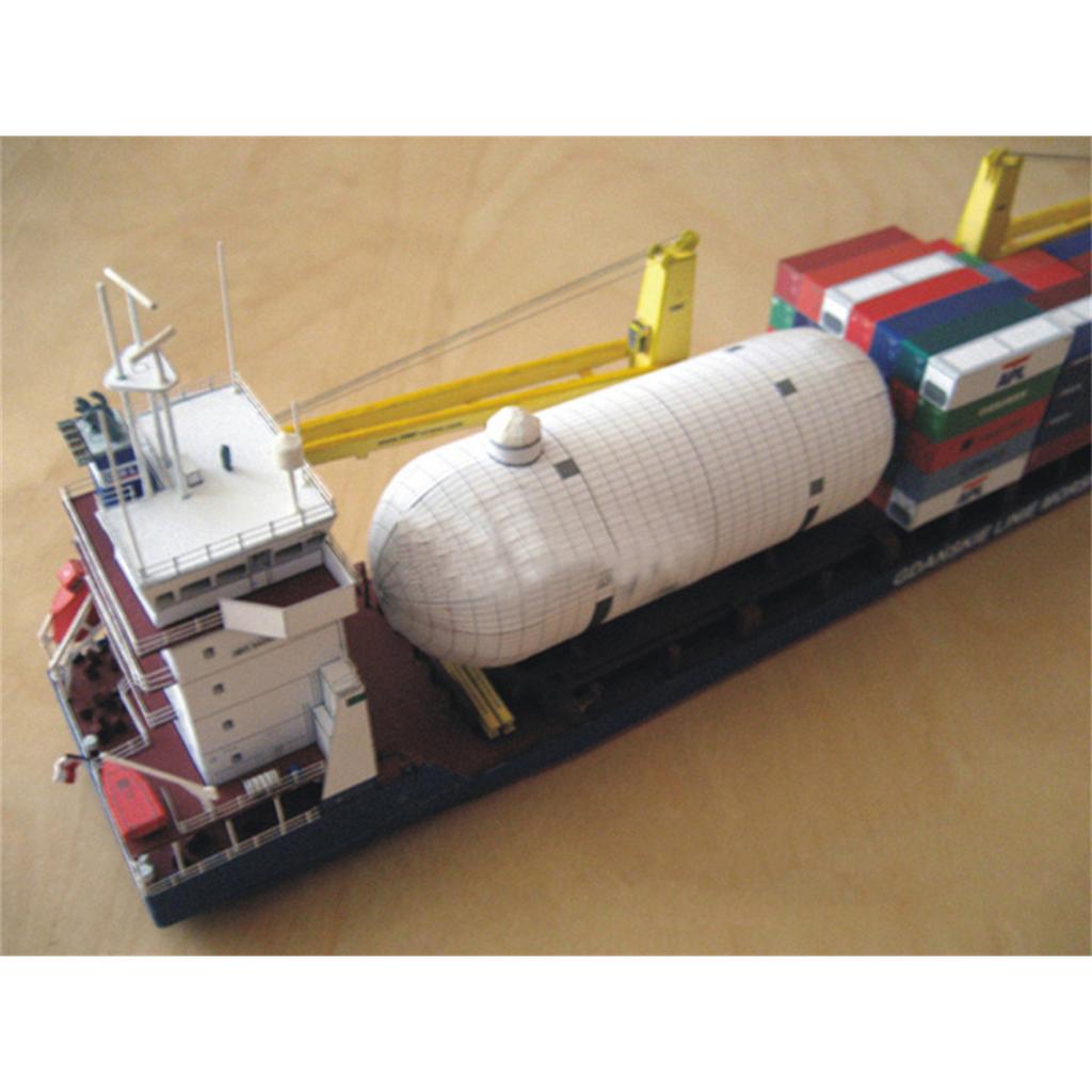 Maßstab 1/400 Polnisches Danzig Papier Frachtschiff Modell Für Diorama Modell Ornament Ausstellung Unmontierter Bausatz DIY Handgemachtes Spielzeug Puzzles