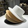 New Summer Sunscreen Flat Top Straw Hat Light Board Handwoven Sun Hat Beach Big Edge Sun Hat