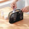 Schwarzes Netz Reise Kosmetik Aufbewahrungstaschen Set - Fünfteiliger Toilettenartikel- und Make-up-Organizer