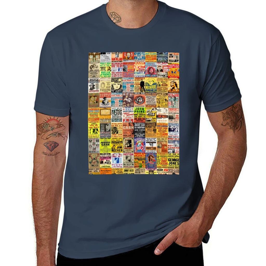 Country Music Posters TShirt Big and Tall Basic Tee Shirt