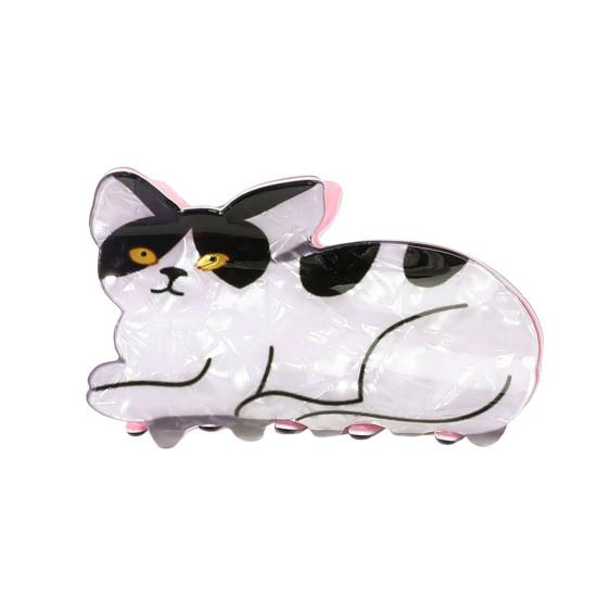 Acryl-Haarkralle, Cartoon-Tierform, Haarspange, Federdesign, rutschfest, starker Halt, Hinterkopf, Hai-Haarspange, Haar-Accessoire