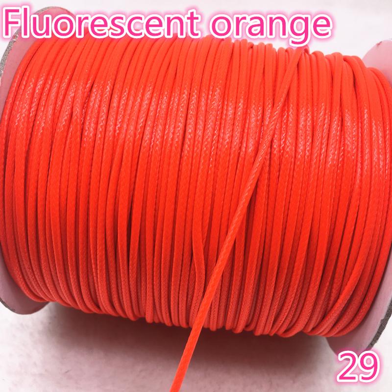 10 Meters 1mm 1.5mm Waxed Cotton Cord Waxed Thread Cord String Strap Necklace Rope Bead for Jewelry Making DIY Bracelet Necklace
