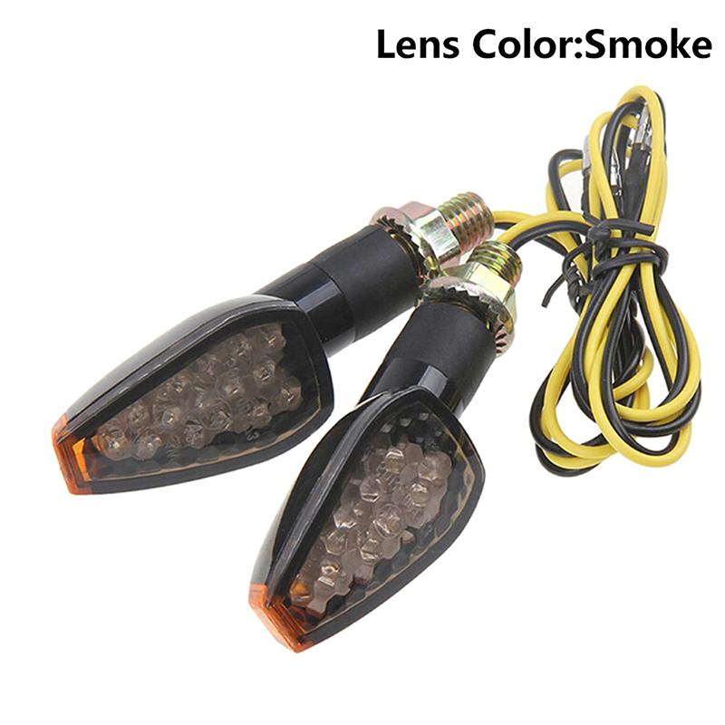 

2 шт. Универсальный светодиодный указатель поворота для мотоцикла 12 В, водонепроницаемый янтарный мигающий индикатор, мигалка, задние фонари, аксессуары для ламп