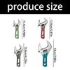Professional Carbon Steel Wrench Spanner Tool Compact Wide Jaw Design Ergonomic Handle For Plumbing And Mechanical Tasks