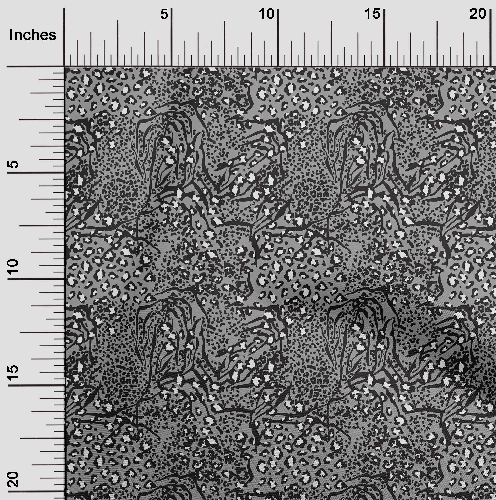 

OneOone Cotton Flex Light Beige Тканина з леопардовою шкірою тварин Ремісничі проекти Декоративна тканина з принтом у дворі 40 дюймів 42 Inch Wide - Viscose Chiffon світло-сірий колір