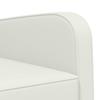 Armchair White Faux Leather