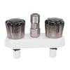 RV Exterior Faucet Hot Cold with Quick Connect Adapter Flexible Outlet Pipe for Motorhome Boat Bathroom Van Outdoor