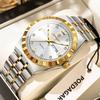 Top Brand Luxury Ultra-thin Men's Watch Diamond-encrusted Waterproof Quartz Luminous Wristwatch