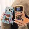 Cute Puppy Embroidery Applies To Apple 17 Mobile Phone Case 16promax Anti-drop 15Pro All-inclusive 13/14 Protective Case