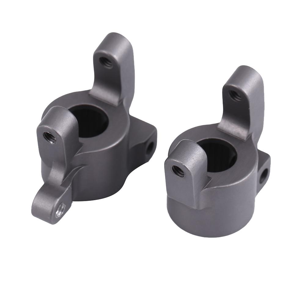 Metal Accessory Front C Hub Carrier Steering Knuckle for   SCX10 II RC Car (Black)