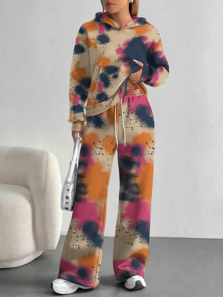 Vertigo 1116 European and American Autumn/Winter Casual Long-Sleeve Set, Women's Hoodie and Long Pants Two-Piece Set