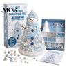Beaded Tree Craft Kit DIY Christmas Beading for Adults Beginners, Handmade 3D Ornament with Full Relaxing Activity Tools And Plastic Beads Desktop