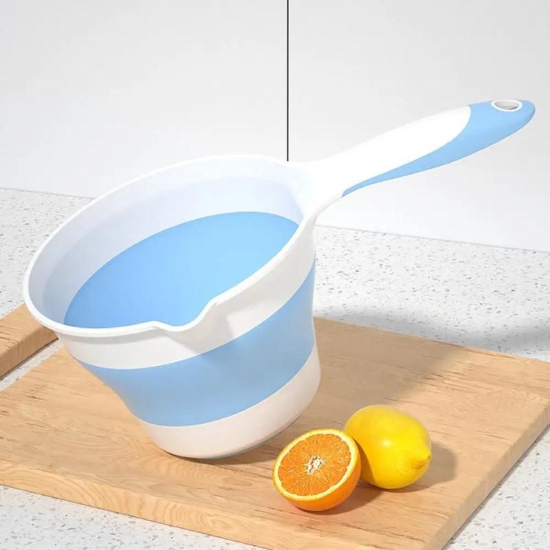 Foldable Kitchen Water Ladle, Portable, Can Be Hung, Floating, Suitable for Watering Plants, Washing Hair, or As a Drinking Cup