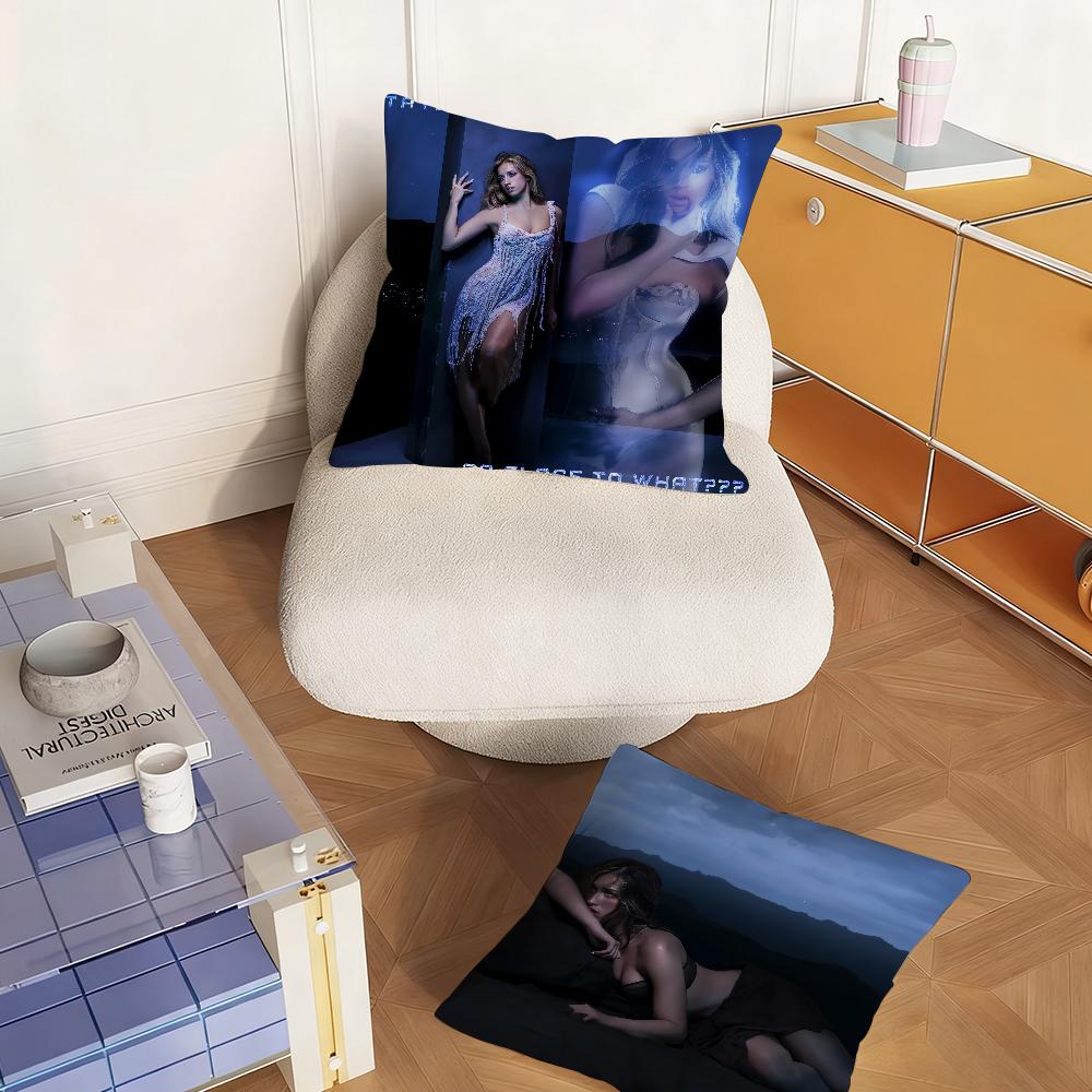 Hot Singer Tate McRae So Close To What Pillow Case Bedroom Sofa Living Room Backrest Decoration Square Cushion Nap Time
