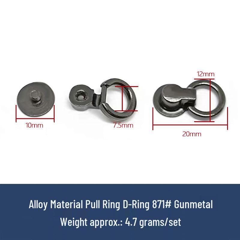 Taschen- und Gepäckzubehör: Ringe, Mönchskopf, Nippelstecker, DIY Lederschnallen, Schraubnieten