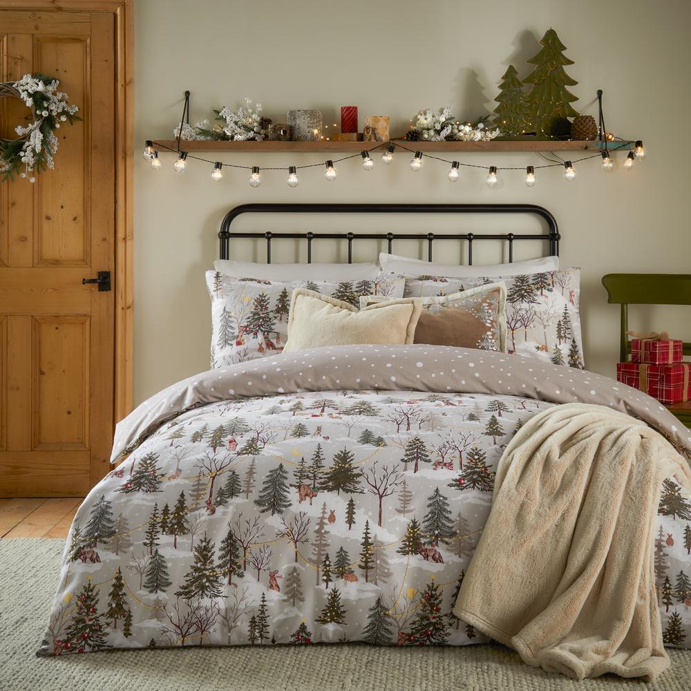 Furn Forest Festivities Brushed Cotton Duvet Cover Set