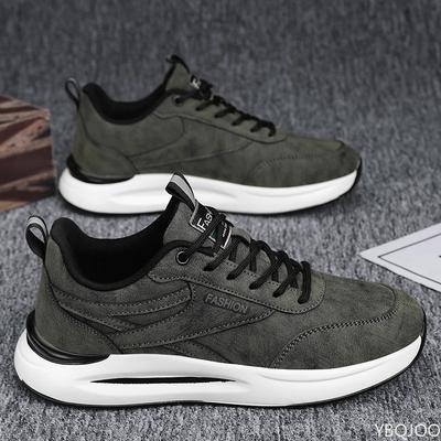 Mens Wear-resistant Shoes Casual Comfort Sneakers Fashion Versatile Work Shoe Trendy Waterproof Male Leather Shoes Zapatos Homme