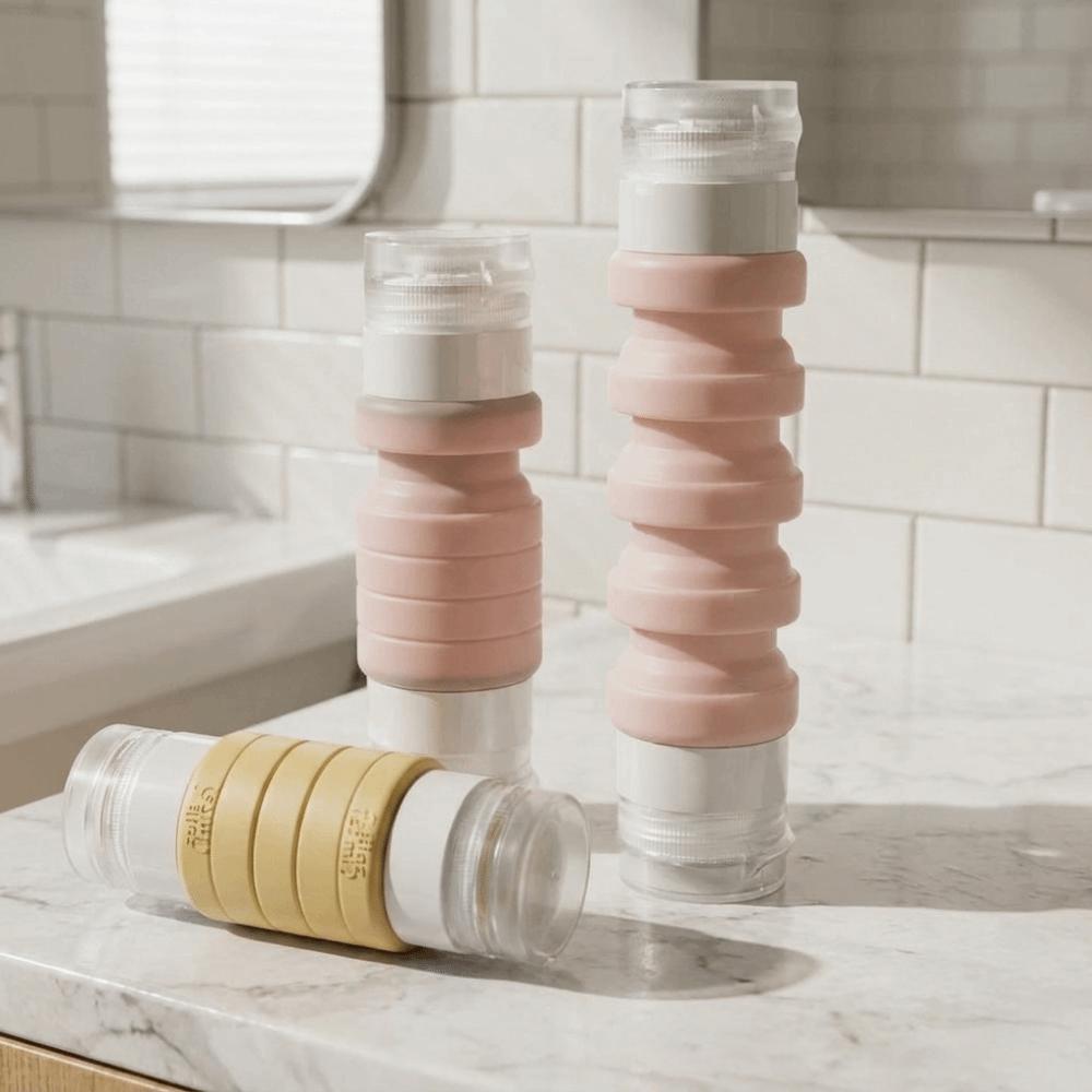 Leak-proof Double-Head Travel Bottle 2 in 1 Squeeze Bottle Packaging Bottle  Lotion Storage