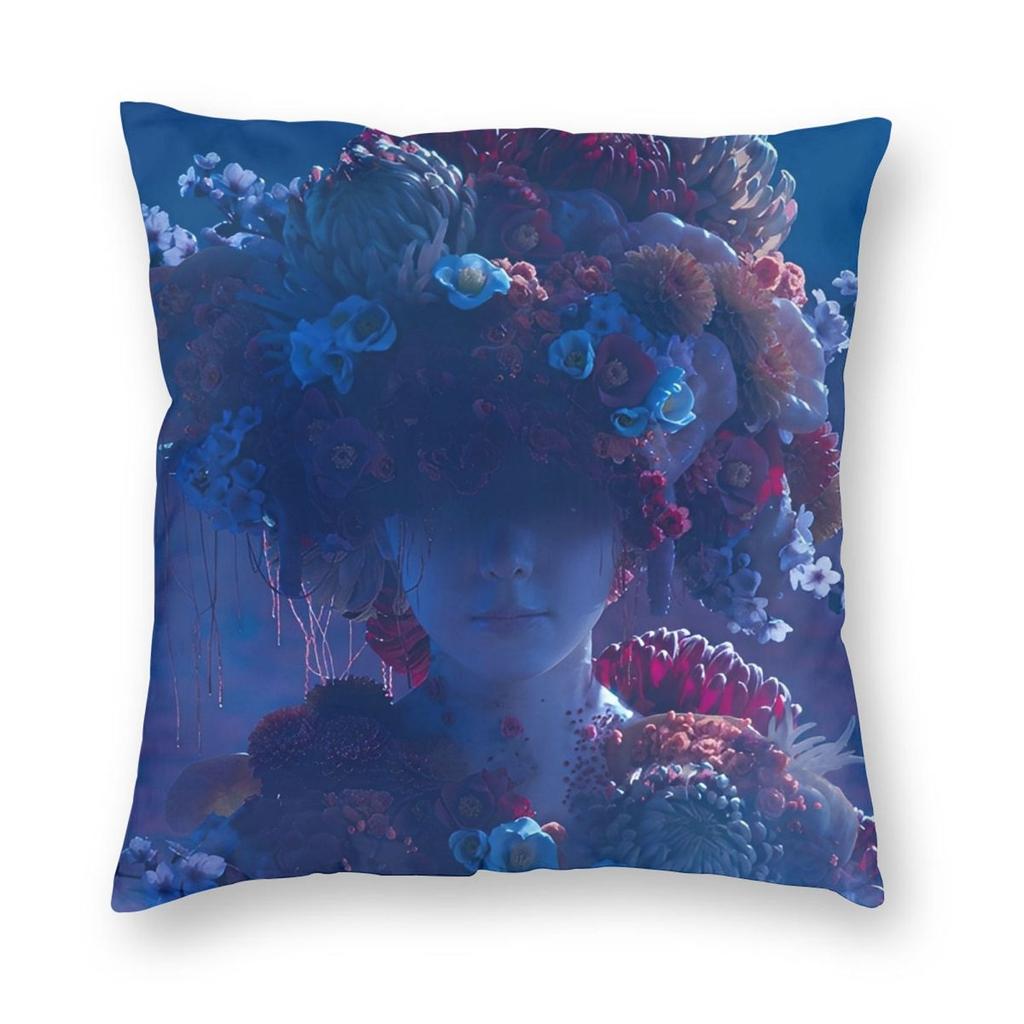 Horror Game Silent Hill F Pillowcase Printed Polyester Cushion Cover Decor Hinako Shimizu Throw Pillow Case Cover Home Zippered