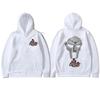Rapper Mf Doom Madvillain Maschera Metallica Viso Stampa Double Face Felpa Uomo Oversize Pullover Hip Hop Rap Vintage Felpe da Uomo
