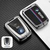 Car Sticker Hot 2025 Carbon Fiber Zinc Alloy Car Remote Smrat Key Case Protector Holder Bag Shell For I3 I8 Series Keyless K