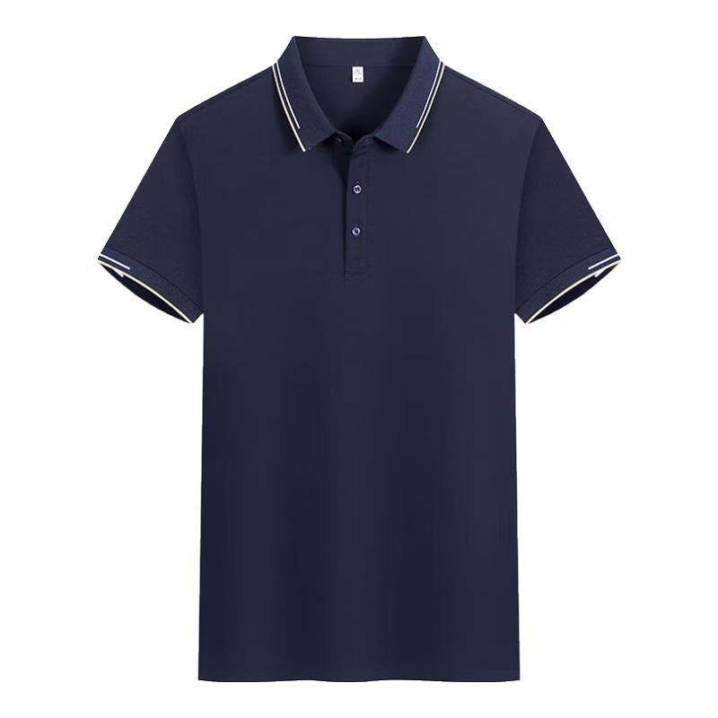 Men s Casual Breathable Short Sleeve Polo Shirt 2XL